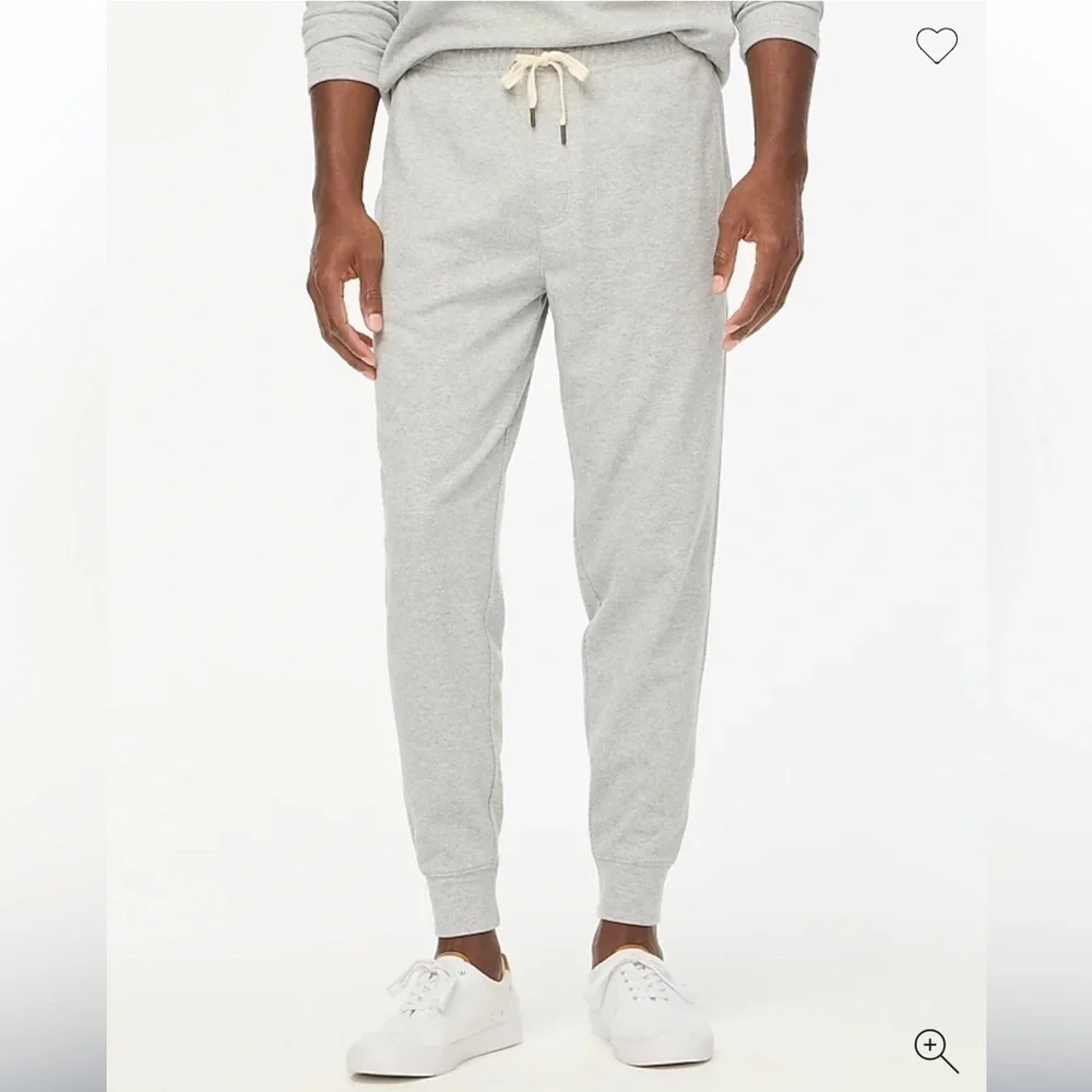 NWOT j crew grey heather white Double-knit sweatpant